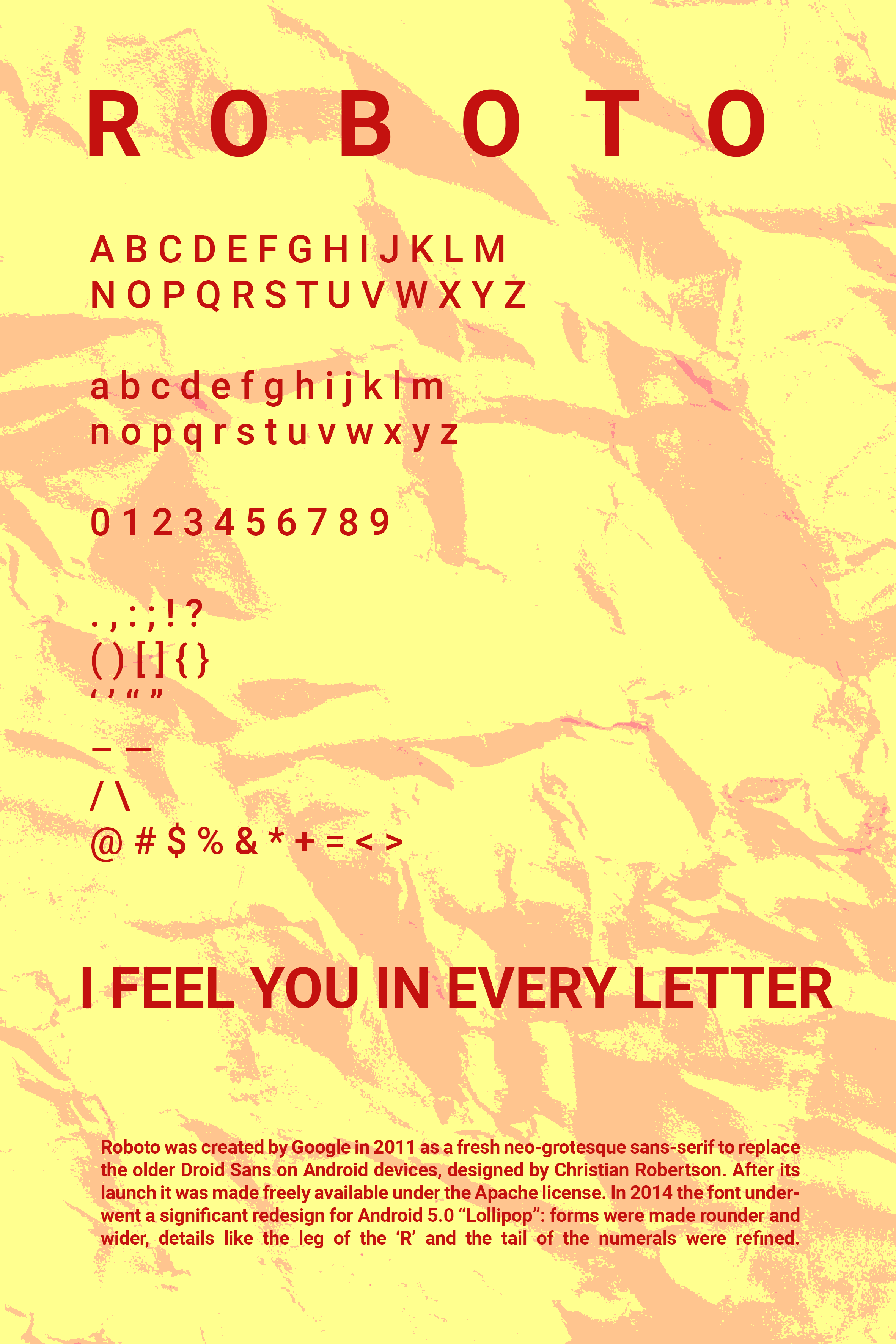 Love Letter to Roboto 02 poster